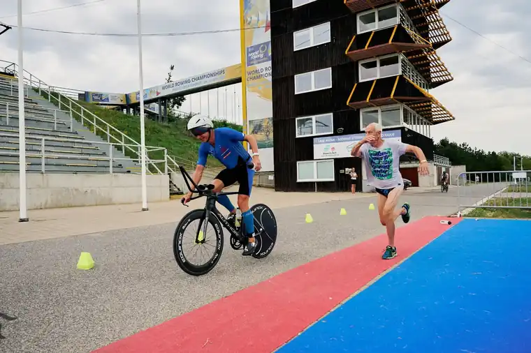 Support running alongside an athlete