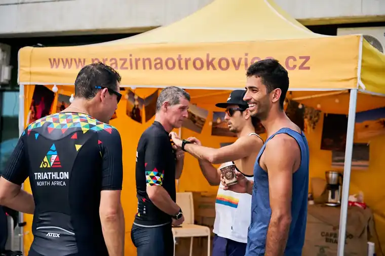 Team atmosphere in the race venue